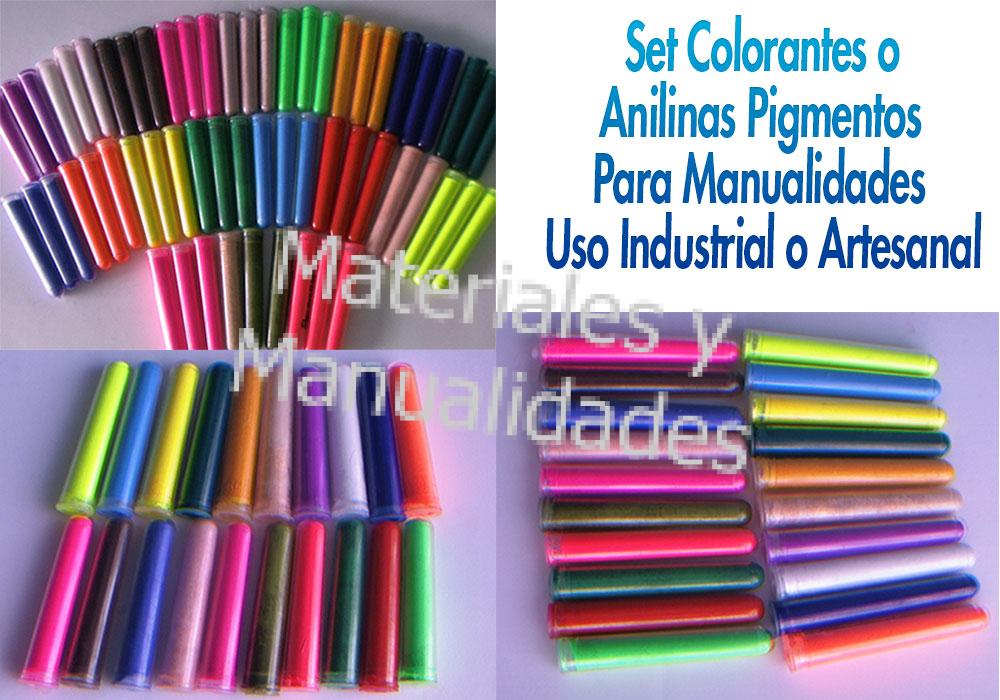 Anilinas Pintura o Colorantes para Manualidades diversas para tenir, Pintar y demás en Porcelanicrón