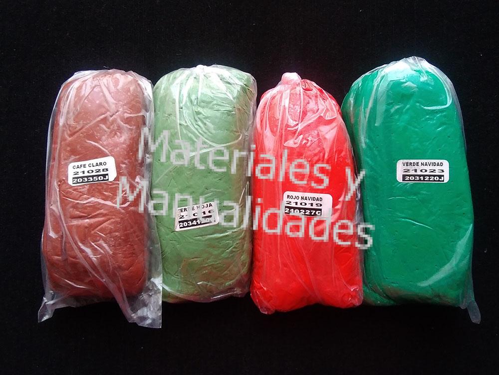 Masas de porcelanicrón, masa moldeable para ceramicas o pasta flexible, en colores surtidos pasta fría pastillaje artesanías