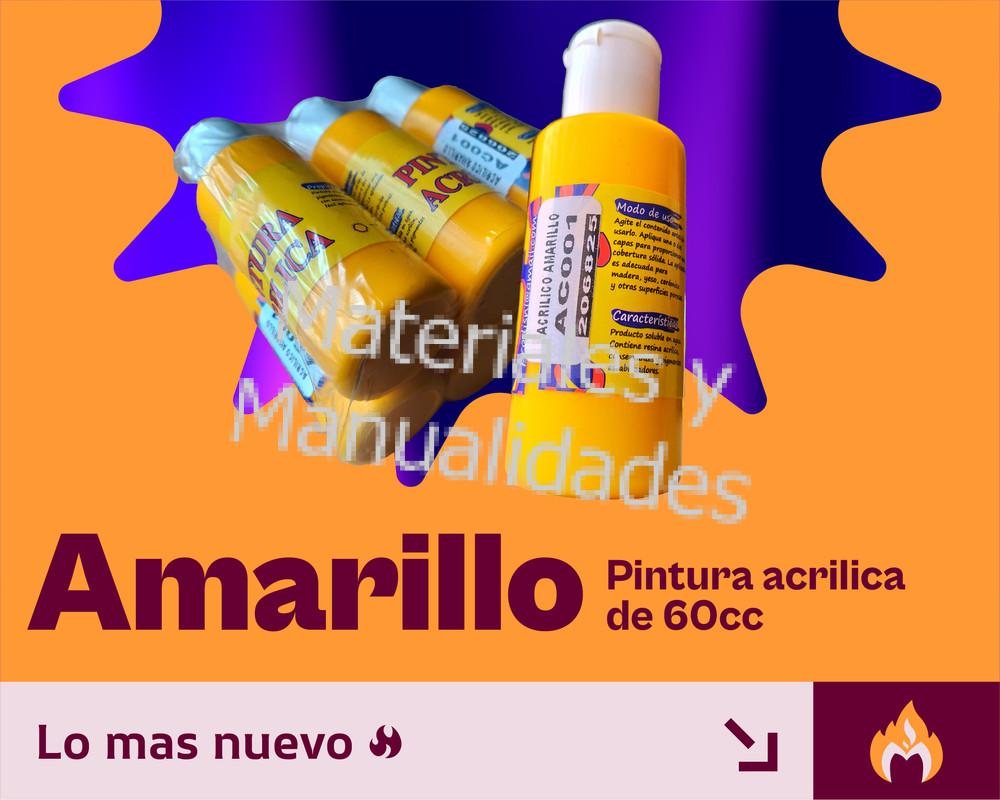 Pintura Acrílica de 60ml para Manualidades y artes plástica