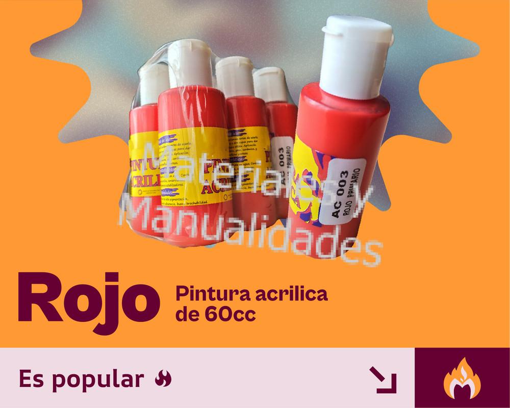 Pintura Acrílica de 60ml para Manualidades y artes plástica