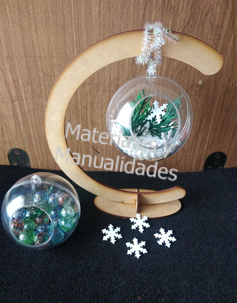 Esferas burbujas para navidad en material acrílico
