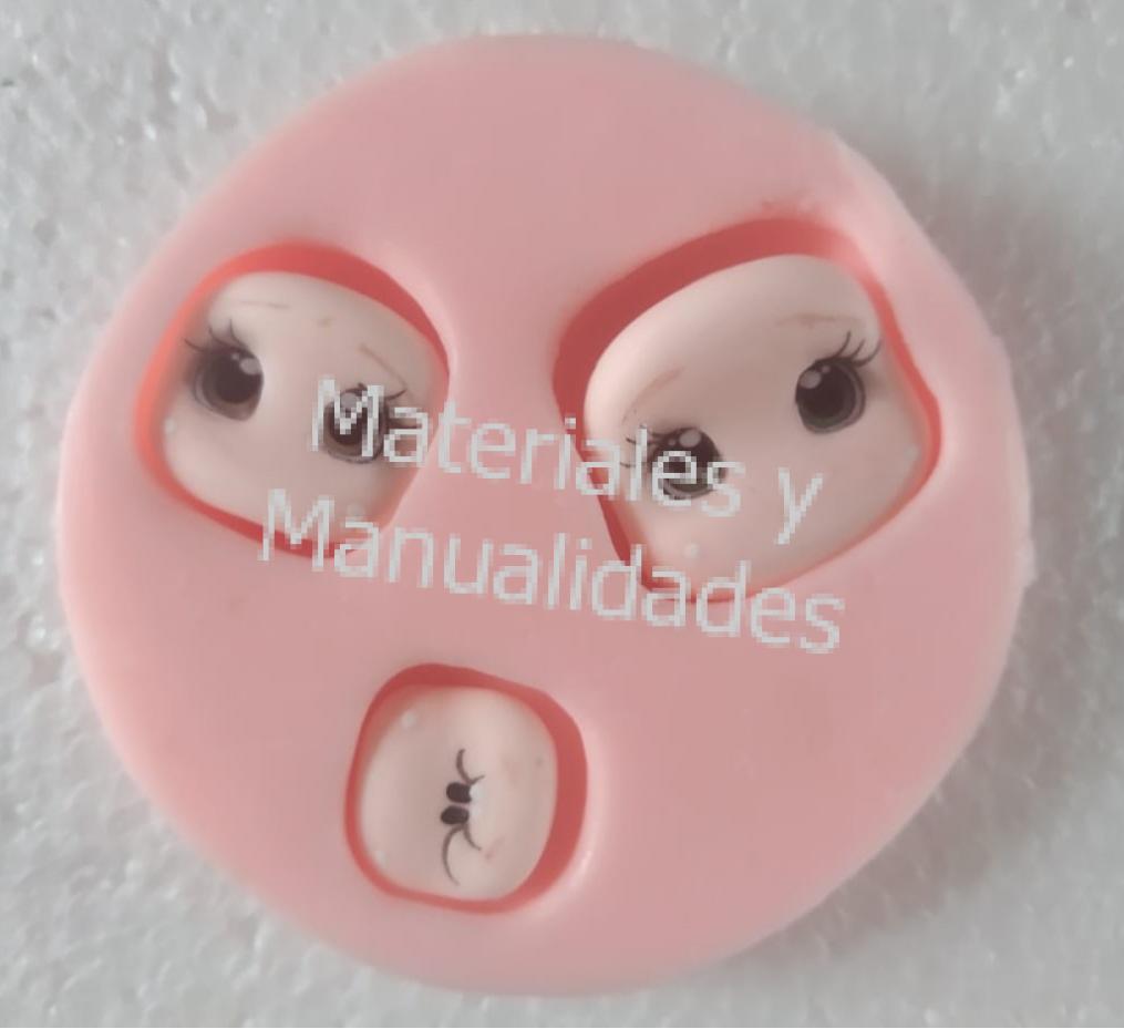 Set Ojos Adhesivos Resinados Despegables troquelados Sticker Para Muñecos 