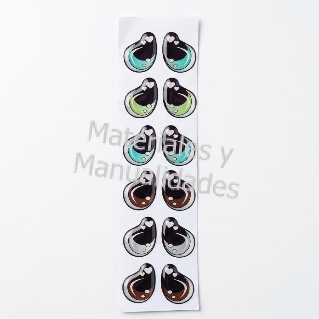 Ojos adhesivos para muñecos de navidad pesebres toppers