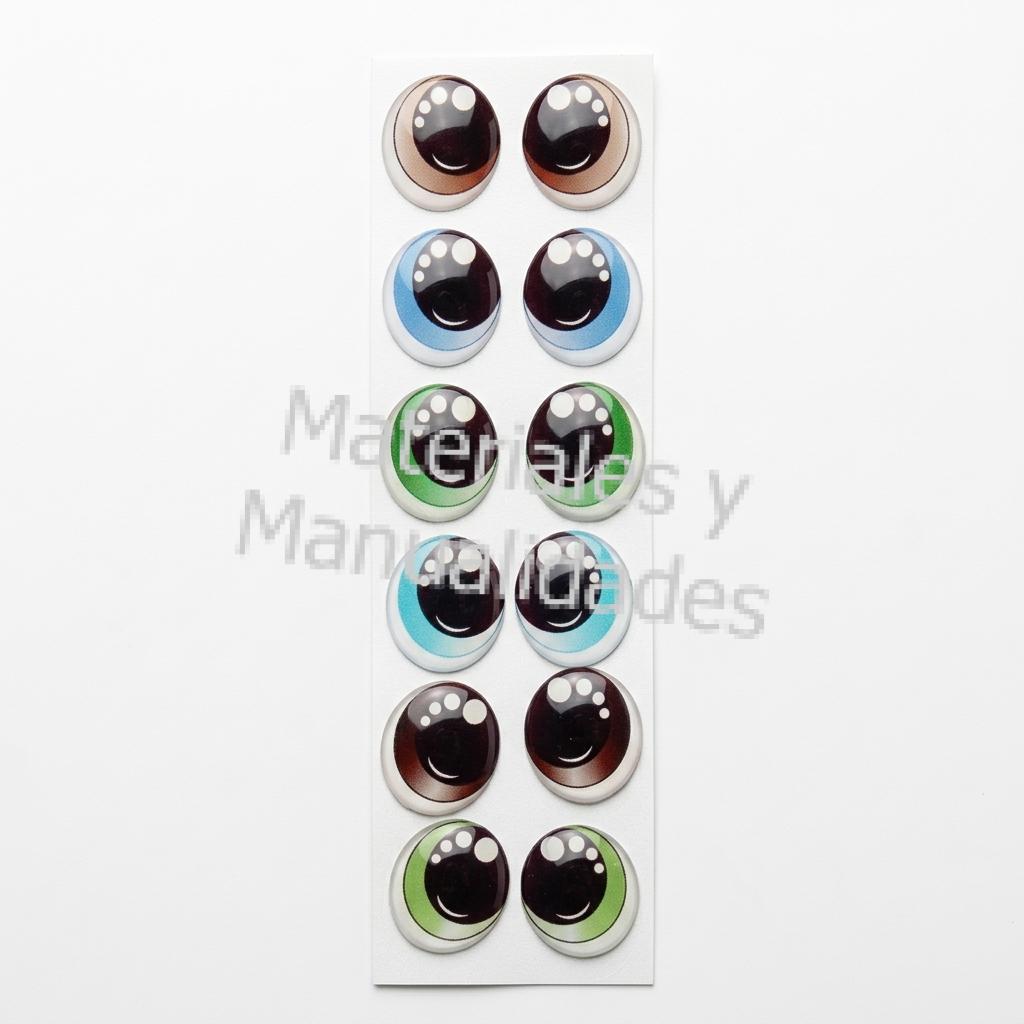 Ojos adhesivos para muñecos de navidad pesebres toppers