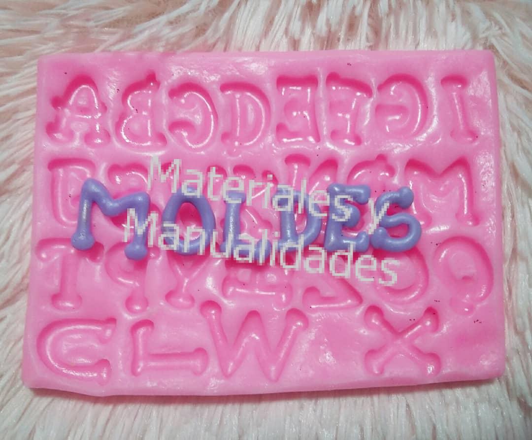 Molde abecedario letras para pastel tortas pasta fría decoración de muffins