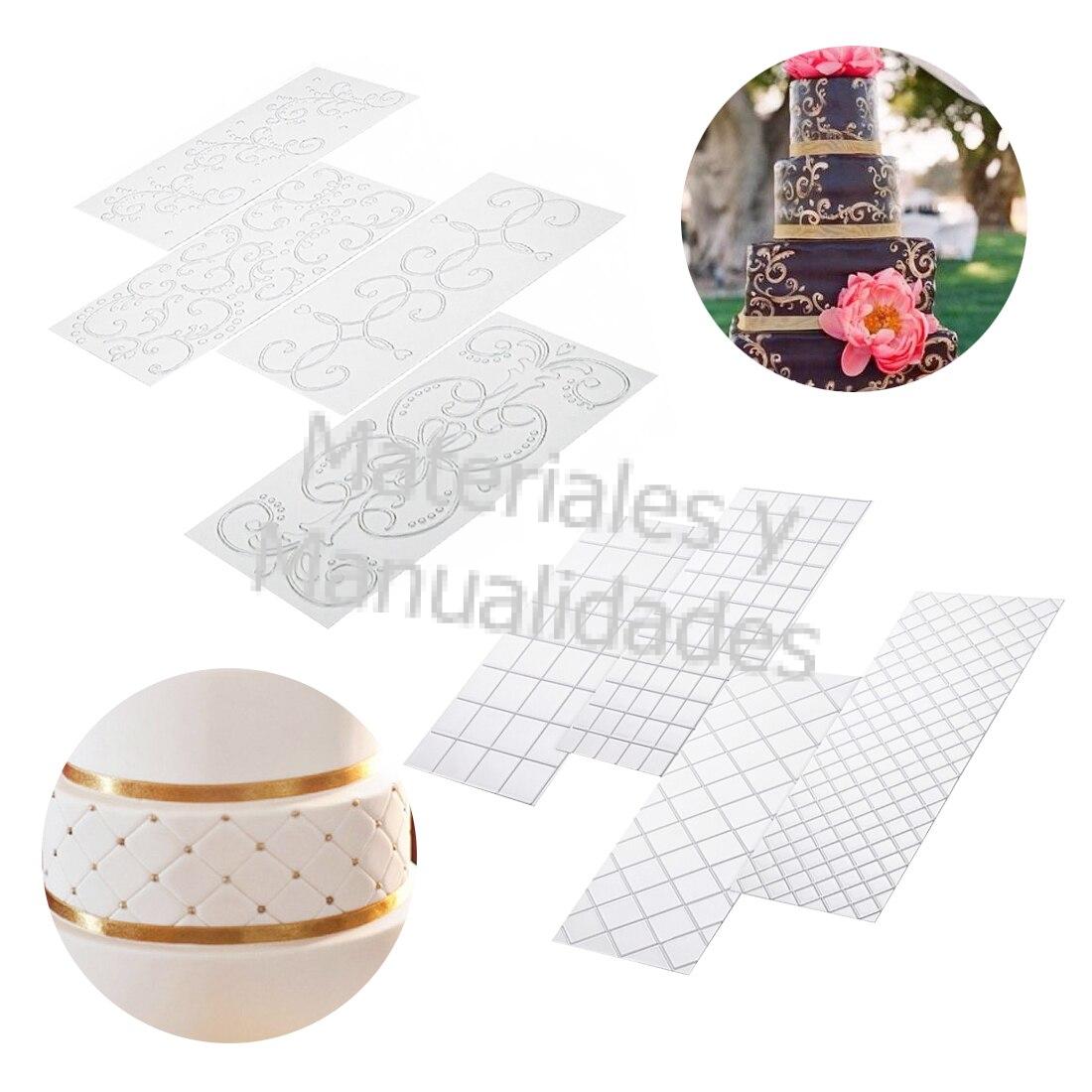 Plantillas arabescos para decorar fondant tortas o pastel