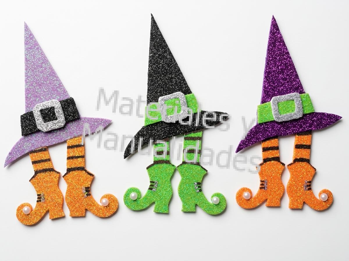 Sombrero coqueto con botas de perlas Adornos brillantes halloween figuras escarchadas
