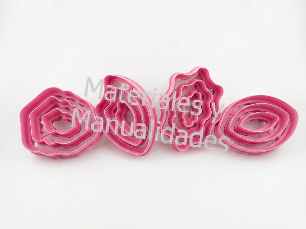 Cortador plastico de hojas de pastoras, hojas poinsettia, flores de orquidea para floristeria en pasta flexible