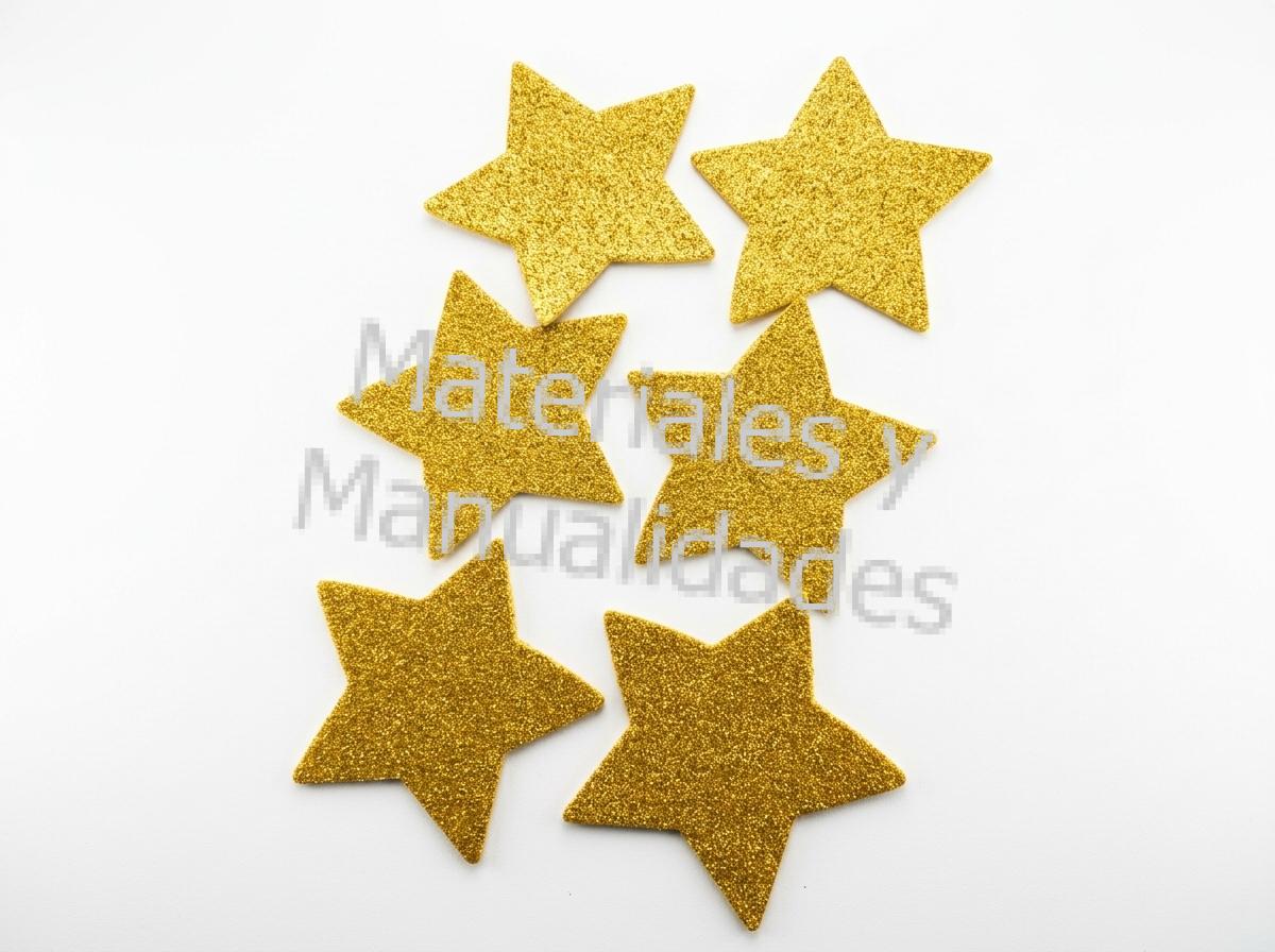 adornos estrellas goma eva para apliques manualidades