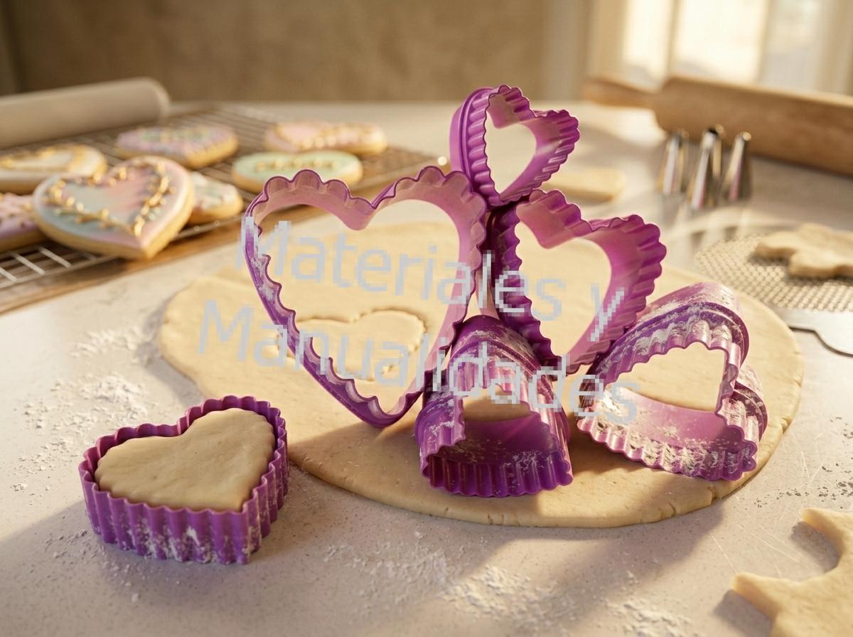 Cortador de corazon para fondant brownie utensilio para reposteria