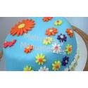 Molde expulsor flor margaritas para decorar tortas fondant 3
