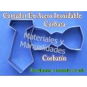 Molde Cortador en acero corbata y corbatín moño o lazo 2