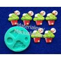 Molde en Silicona minicupcake con nieve muffins navidad para fon 2