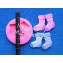 Molde en Silicona calcetín para fondant 2