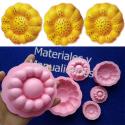 Molde Para foami Flor Botón girasol termoforma e inyector Para p 3