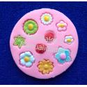 Molde en silicona margaritas rosas y flores para aretes y apliqu 2