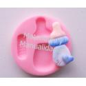 Molde silicona biberón babyshower tetero biberón apliques 3
