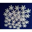 Set Apliques copo de nieve 3.8 cm para decoración y navidad x12p 2