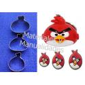 Cortador De angry birds molde para fondant y pasta flexi 3
