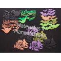 Figuras en foamy Halloween para decorar goma eva fomy escarchado 3