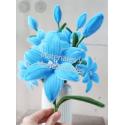 Limpiapipas azul claro Chelines Gamuzados para flores 50pcs 3