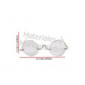 Gafas de cristal transparentes ref.9 lente 3cm x12pz 3