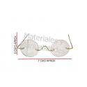 Gafas de cristal transparentes ref.7 lente 2.5cm x12pz 3