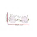 Gafas de cristal transparentes ref.8 lente 2.7cm x12pz 3