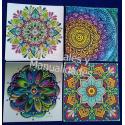 Mandala Lámina Adhesivos de 16cm sticker para manualidades 3