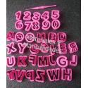 Molde para fondant letras 2 cm alfabeto Abecedario y números 2 c 3