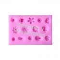 Molde silicona rosas Flores girasol para decorar aretes 2