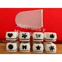 Estuche caja x8 troqueles para eva foamy de 1.5cm apliques didác 3