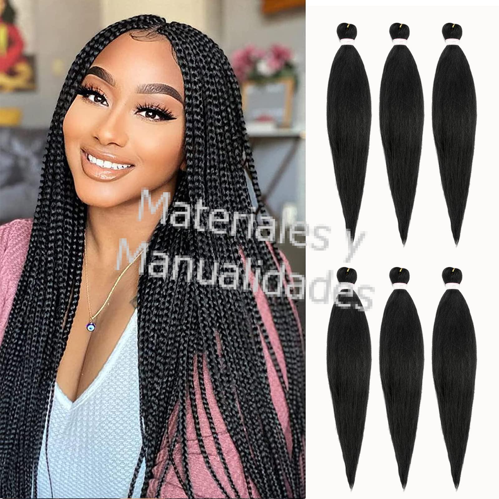 ROLLO DE CABELLO SINTÉTICO EXTENSIONES PARA TRENZAS ESTILO LISO O ...