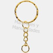 Argolla doradas alamabre metálicas para llaveros