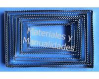 Bases rectangulares metálicas porcelanicrón pasta fría manualide