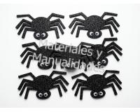 Set Adornos foamy arañas Halloween para decorar fiestas