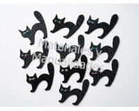 Set Adornos foamy Gato Halloween para decorar 6pz