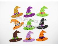 Set Adornos foamy sombrero Halloween para decorar fiestas x6pz