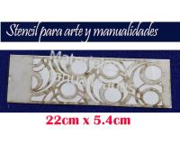 Stencil de círculos plantilla para artes pasta y repuj