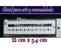 Stencil plantilla cenefa para artes decorativas 1pz