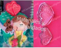 Molde Para Foami Corazón pop para goma eva manualidad Foamy