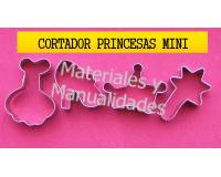 Molde en acero molde princesas mini para fondant galletas y porc