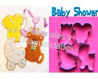 4 Cortadores En acero Molde Body coche mecedor baby shower Utens