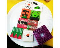 Cortadores Para Fondant cuadrado utensilio para repostería 6pz