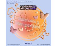 Cortador de mariposas moldes para porcelanicrón masa flexible