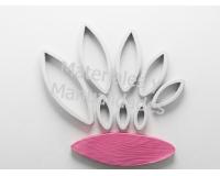 Molde cortador petalos flor girasol y texturizador x9 pz