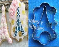 Cortador de etiqueta nube vintage y torrel Eiffel 2pz