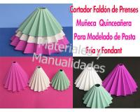 Set Cortador de Faldón con preses secador para muñecas en fondan