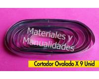Bases ovaladas para porcelanicrón Para pasta moldeable 9pz