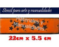 Estrellas Stencil plantilla para artes y manualidades